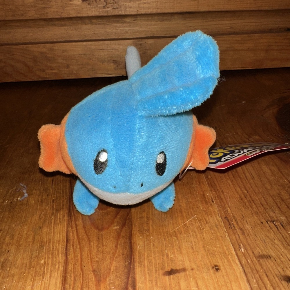 Pokemon Mudkip Plush Hasbro Stuffed Plushie Cute Kawaii Vintage (2004) 5"